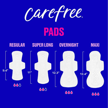 Carefree Ultra Thin Damenbinden für die Nacht mit Flügeln | 40 Stück | Femininpflege & Wochenschutz