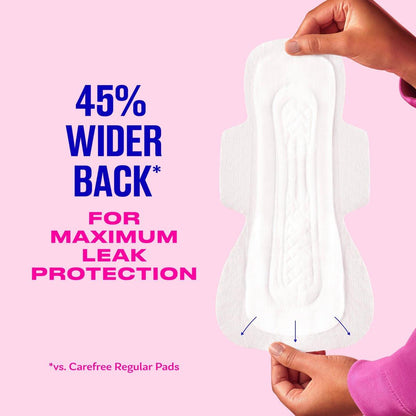 Carefree Ultra Thin Damenbinden für die Nacht mit Flügeln | 40 Stück | Femininpflege & Wochenschutz