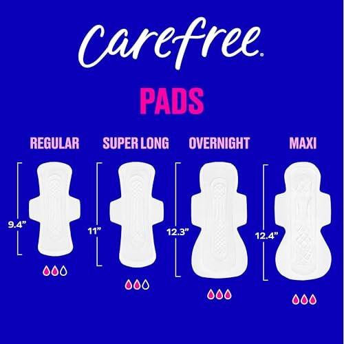 Carefree Ultra Thin Damenbinden für die Nacht mit Flügeln | 40 Stück | Femininpflege & Wochenschutz