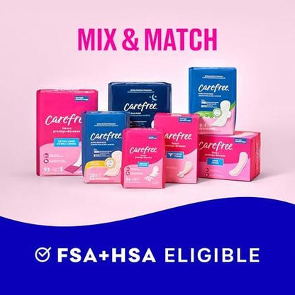 Carefree Ultra Thin Damenbinden für die Nacht mit Flügeln | 40 Stück | Femininpflege & Wochenschutz