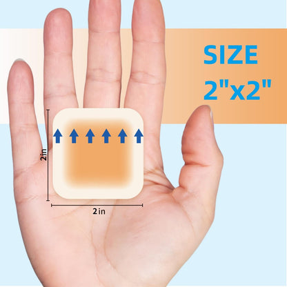 Dr. Med Hydrokolloid Wundverband 2"x2" - 10 Stück/Box, wasserdichter, haftender Verband mit Rand, für leichte Exsudate, Abschürfungen, Druckgeschwüre, Dekubitus, oberflächliche Wundversorgung