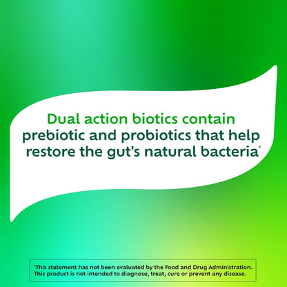 Benefiber Dual Action Biotic Plus Stress Relief – 18 Stickpacks, Ballaststoff-Präbiotikum mit Stressabbau