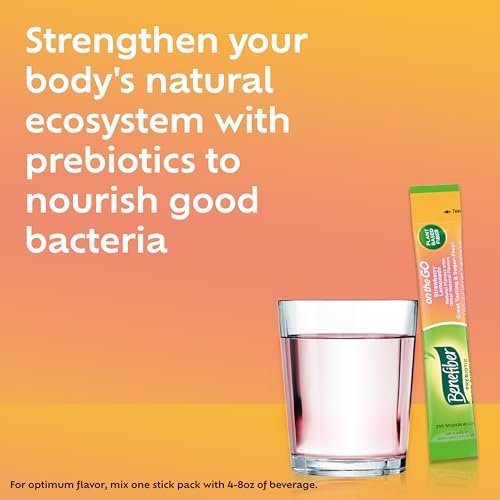 Benefiber GLP-1 Freundlicher Ballaststoffzusatz, Erdbeer-Zitronen-Geschmack, 36 Portionsbeutel zum Mitnehmen
