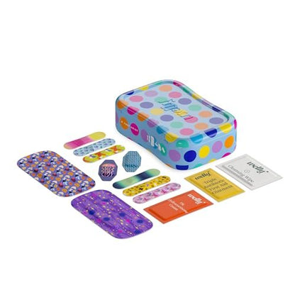 Welly First Aid Kit – Bravery Badges mit flexiblem, wasserdichtem Stoff, Einzeldosen-Salben (dreifach antibiotisch, Reinigungstücher, Hydrocortison) – 70-teilig