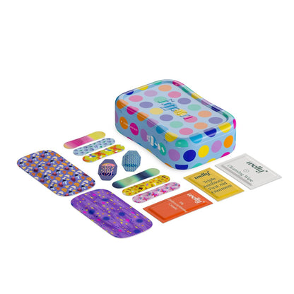 Welly First Aid Kit – Bravery Badges mit flexiblem, wasserdichtem Stoff, Einzeldosen-Salben (dreifach antibiotisch, Reinigungstücher, Hydrocortison) – 70-teilig