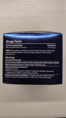CHARMPOO Antimykotische Creme mit 2% Miconazol gegen Juckreiz, Fußpilz und Ringelflechte – Schnell einziehende Creme für Füße, Leisten und Körperfalten, 100 g
