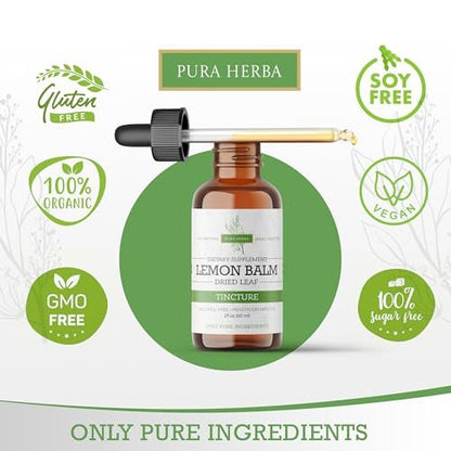 Melissentinktur – Alkoholfrei | Melissa Officinalis Flüssigextrakt | Natürliche Beruhigung & Schlafunterstützung | Pflanzlicher Stressabbau – 60 ml