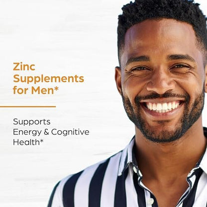Zink 50 mg Kapseln für Männer und Frauen, 60 Stück | Hoch absorbierbares Zinkpräparat zur Unterstützung des Immunsystems | Zink 50 mg Mono-Methionin-Chelat-Komplex | Hilft bei Hautgesundheit und allgemeiner Immunität