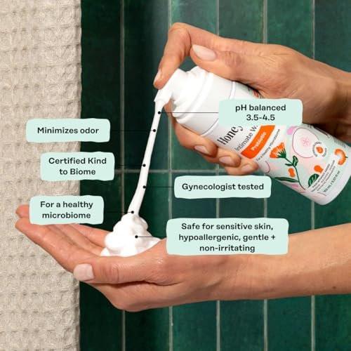 The Honey Pot Company - Präbiotische Intimwaschlotion - Kräuterinfusion - Für empfindliche Hauttypen - pH-ausgeglichene, pflanzliche Hygiene - 163 ml