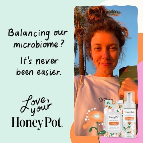 The Honey Pot Company – Präbiotische Damen-Feuchttücher – pH-ausgleichend, parfümfrei & sulfatfrei – 30 Stück