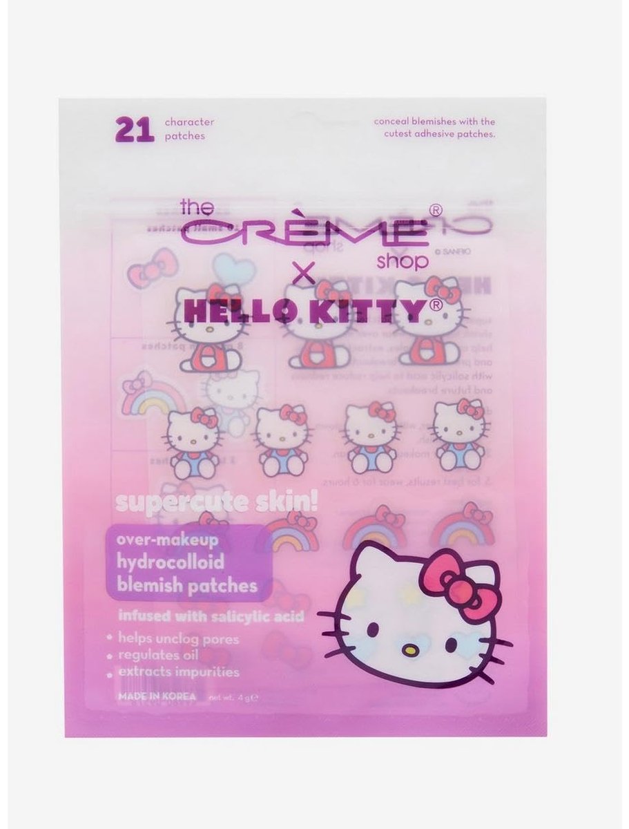 The Creme Shop x Hello Kitty Supercute Skin! Hydrokolloid-Blemish-Patches für Make-up-Überlagerung