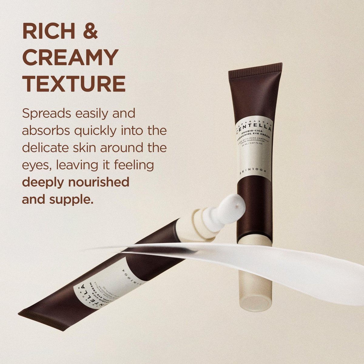 SKIN1004 Madagascar Centella Probio-Cica Bakuchiol Augencreme 2x 20ml – Beruhigende & regenerierende Augenpflege