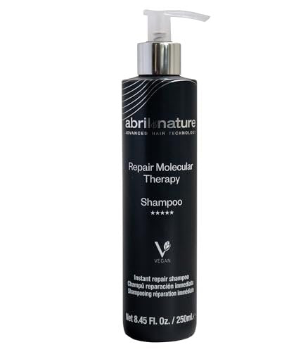 abril et nature Professionelles Shampoo Molecular Therapy – Für extrem geschädigtes, überbehandeltes oder alterndes Haar – Repariert, restrukturiert und füllt die Haarfaser – Gesundes und starkes Haar – 250 ml