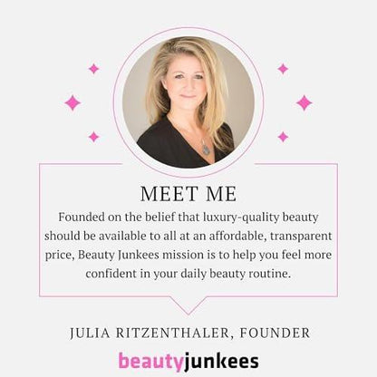 Beauty Junkees Flacher Concealer Pinsel unter den Augen – Kleiner Concealer Pinsel für Foundation, Augenbrauen, Nasenkontur, Farbkorrektur – Funktioniert mit cremigen und pudrigen Kosmetika, synthetisch