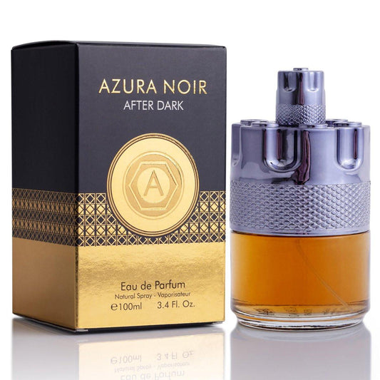Azura Noir After Dark Eau de Parfum für Männer – holzig-würziger Duft – langanhaltendes Cologne für den täglichen Gebrauch – Kopfnoten von Zitrone, Mandarine, Lavendel & Zimt – elegante 100-ml-Flasche