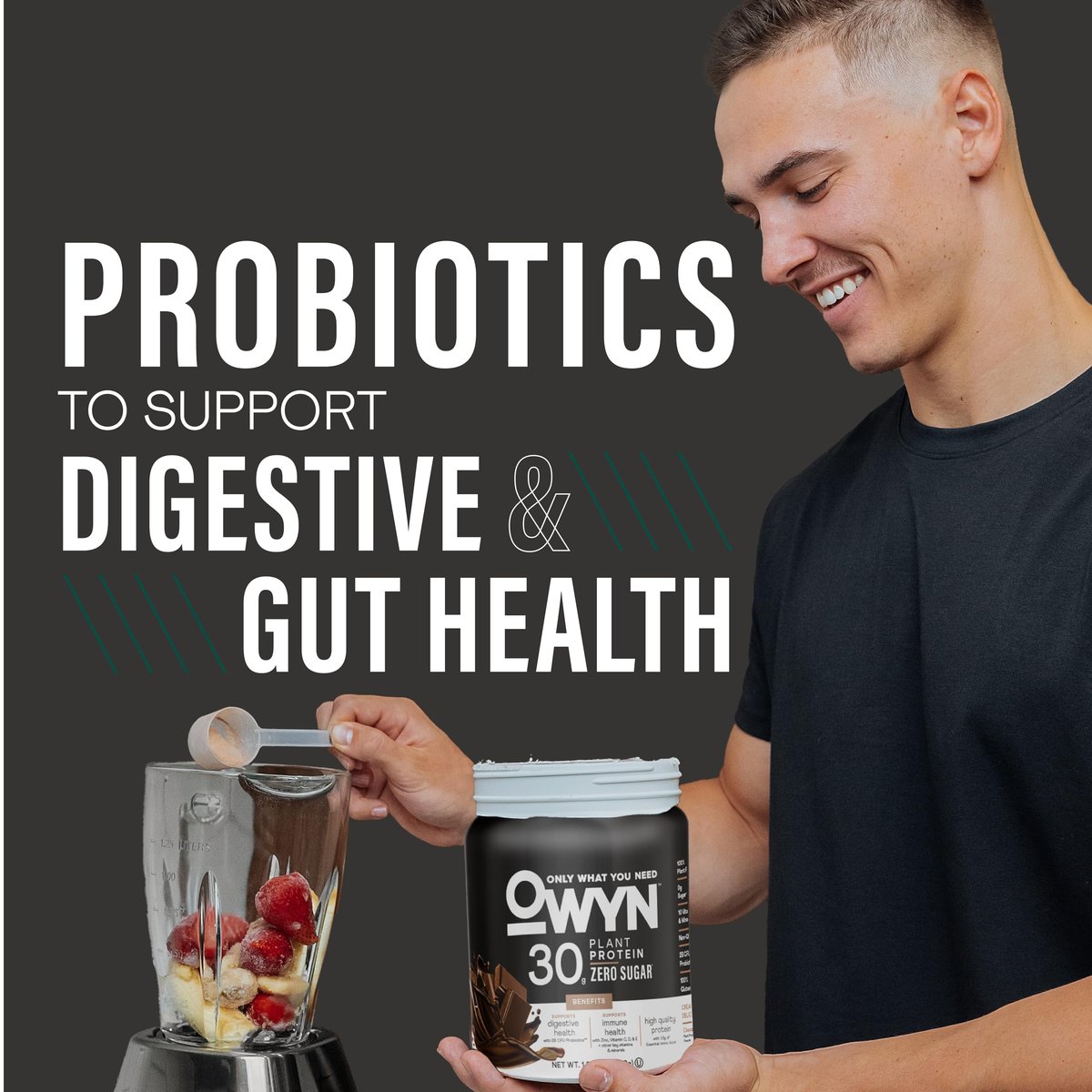 OWYN Pro Elite High Protein Pulver – 30g veganes Protein, Schokolade, 12 Portionen (1,32 Pfund)
