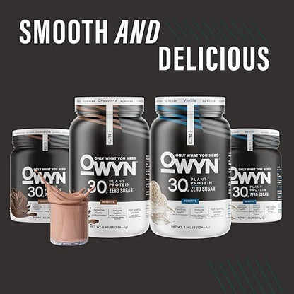 OWYN Only What You Need Pro Elite High Protein Powder – 30g veganes Protein, Vanille, 12 Portionen (1,32 Pfund)