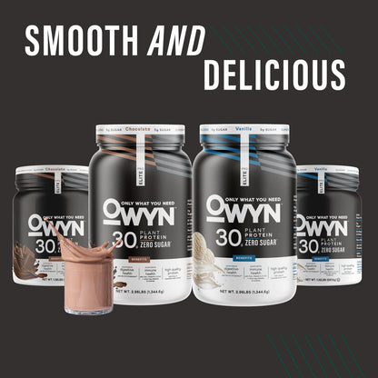 OWYN Only What You Need Pro Elite High Protein Powder – 30g veganes Protein, Vanille, 12 Portionen (1,32 Pfund)