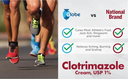 Globe 1% Clotrimazol Lösung 10 ml – Schnelle Linderung bei Fußpilz, Juckreiz & Hautpilz – Extra starke Formel