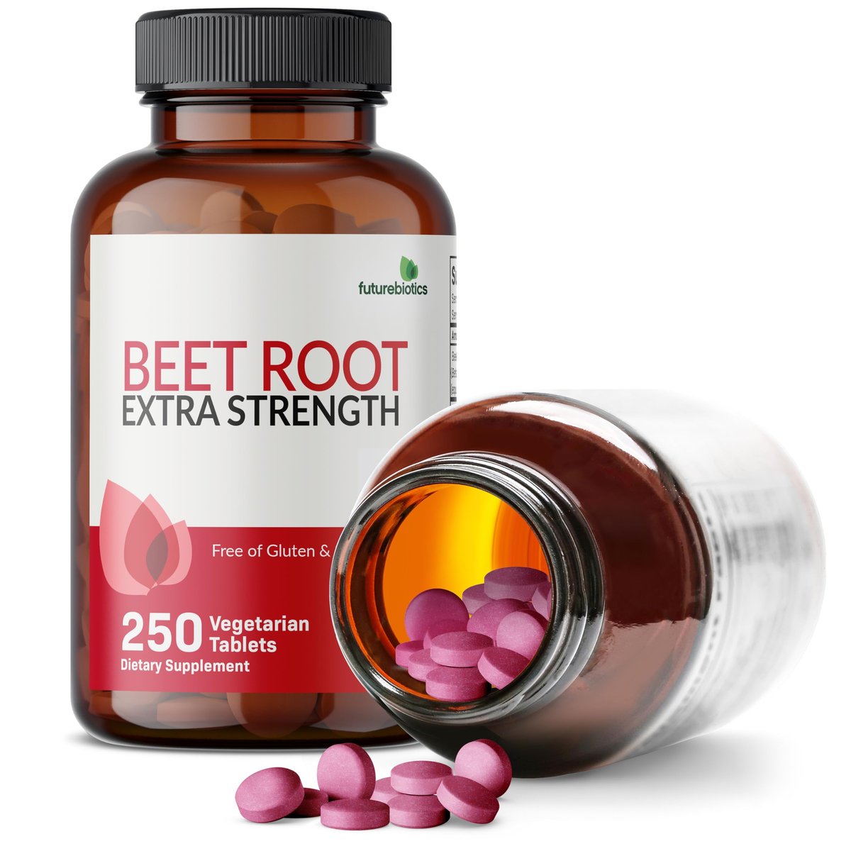 Futurebiotics Rote Bete Extra Stärke, Non-GMO, 250 Vegetarische Tabletten