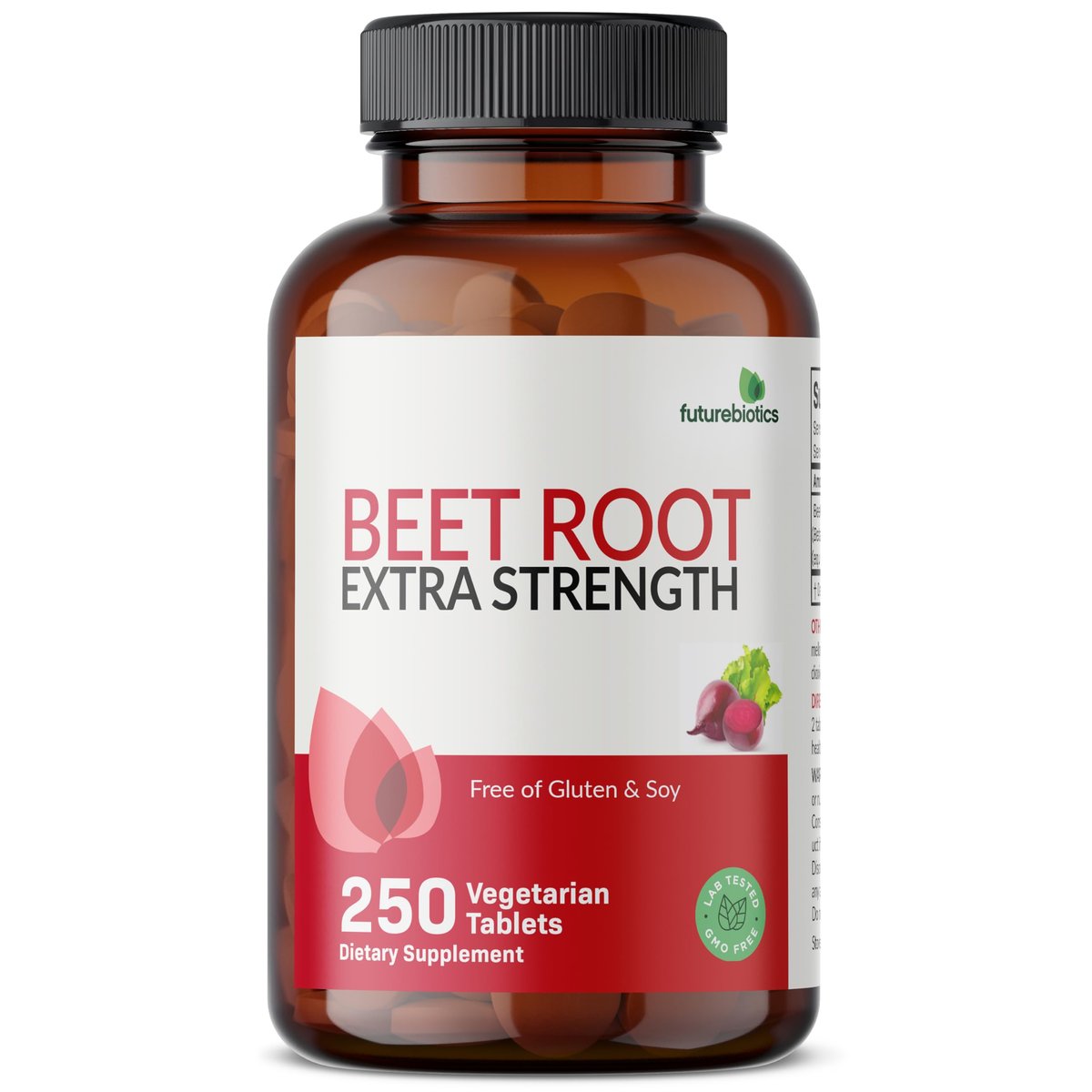 Futurebiotics Rote Bete Extra Stärke, Non-GMO, 250 Vegetarische Tabletten