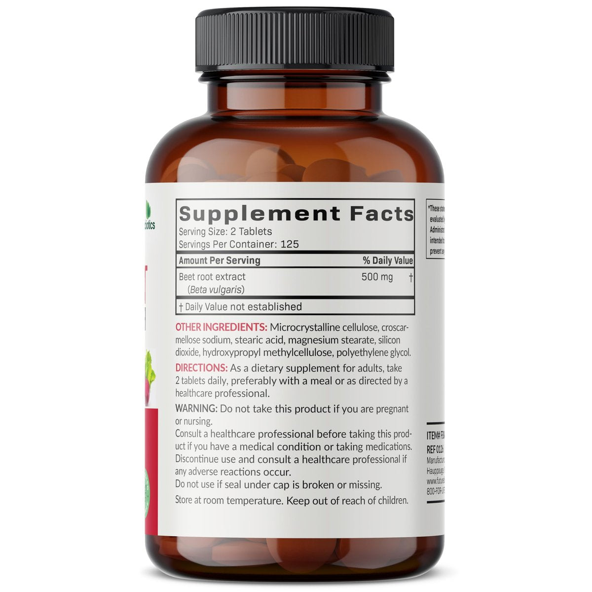 Futurebiotics Rote Bete Extra Stärke, Non-GMO, 250 Vegetarische Tabletten