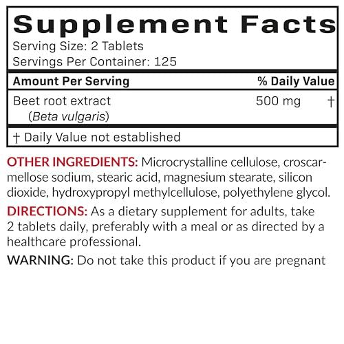 Futurebiotics Rote Bete Extra Stärke, Non-GMO, 250 Vegetarische Tabletten