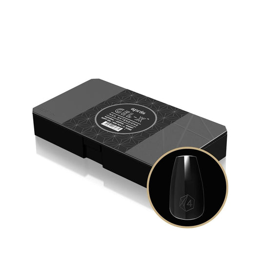 Aprés Gel-X® Natural Sargförmige Kurze Spitzen Box | 500 Stück Gel-X Spitzen, 11 Größen 00-9, Premium Qualität