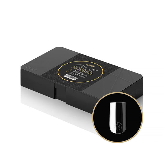 Aprés Gel-X® Sculpted Square Short Tip Box | 500 Premium Gel-X Nägel in 11 Größen (00-9) – Klar