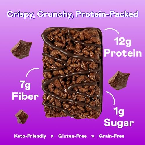 Magic Spoon Treats – 8 Proteinriegel, Double Chocolate – High Protein, Glutenfrei, Zuckerfrei, Low Carb & Keto-freundlich – Gesunder Snack für Erwachsene
