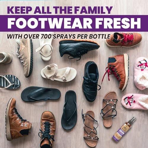 Uncle Todd's Schuh-Deo-Spray – Bewährte & kraftvolle Enzym-Formel zur Geruchsbeseitigung in allen Schuhen (Midnight Rain)
