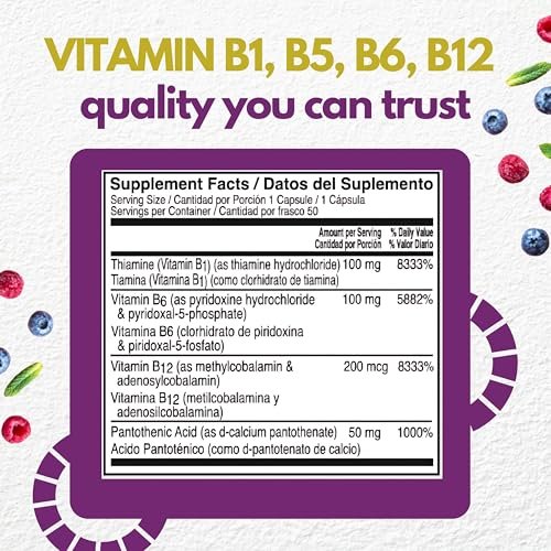 Neurobion Optimierte Classic Formula B12 Methylcobalamin Nahrungsergänzungsmittel 50 Kapseln