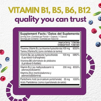 Neurobion Optimierte Classic Formula B12 Methylcobalamin Nahrungsergänzungsmittel 50 Kapseln