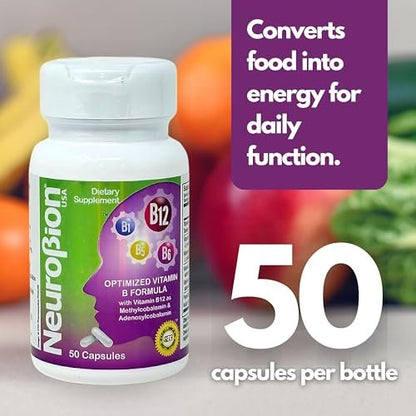 Neurobion Optimierte Classic Formula B12 Methylcobalamin Nahrungsergänzungsmittel 50 Kapseln