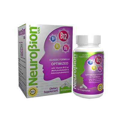 Neurobion Optimierte Classic Formula B12 Methylcobalamin Nahrungsergänzungsmittel 50 Kapseln