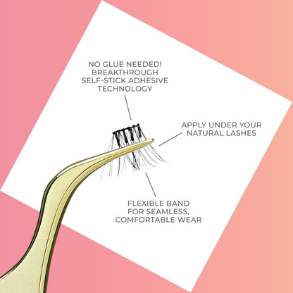 Kiss Impress Press-On Falsies No-Glue False Eyelash Clusters Präzisionsapplikator, 1 Stück, antihaftbeschichtet, ergonomisch, einfach zu verwenden