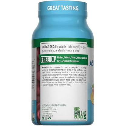 Nature's Truth Ashwagandha Gummis | 120 Stück | Tropischer Geschmack | Vegan, Non-GMO & Glutenfrei