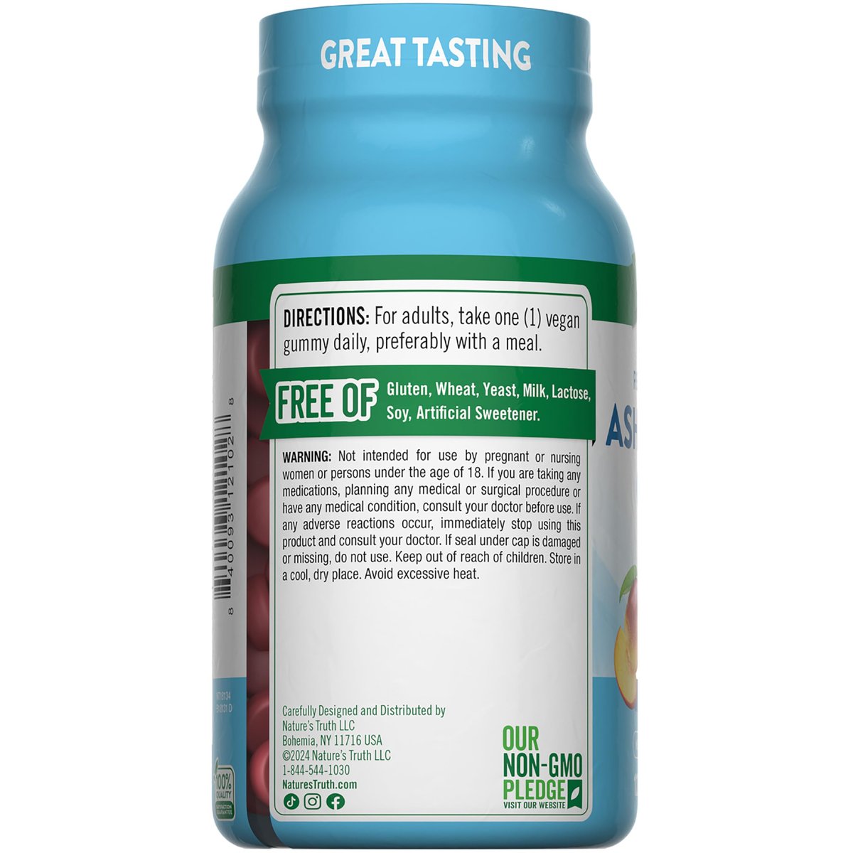 Nature's Truth Ashwagandha Gummis | 120 Stück | Tropischer Geschmack | Vegan, Non-GMO & Glutenfrei