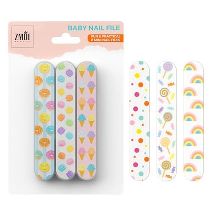 Baby Nail File - Bunter Mini Emery Board für sanfte Nagelpflege, sicher für Baby und Kleinkind