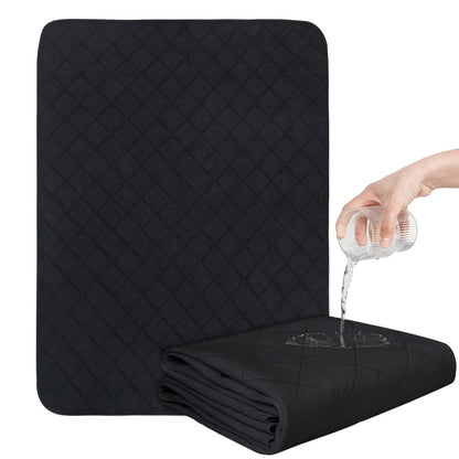 Waschbare Inkontinenz-Bettschutzauflagen, wasserdichte Bettschutzmatte, wiederverwendbare Bettnässer-Unterlagen für Kinder, Erwachsene, Senioren, Krankenhäuser & Haustiere, Menstruationsunterlage, 24" x 36" - Schwarz