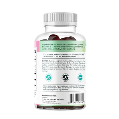Vitamatic Saw Palmetto & Kürbiskern Gummibärchen – Zuckerfrei, pflanzlich, vegan – 60 Stück