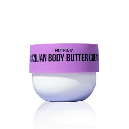 Nutrius Brazilian Body Butter Cream – Hydratisierende Körperbutter mit Sheabutter und Squalan für trockene Haut, 200 ml