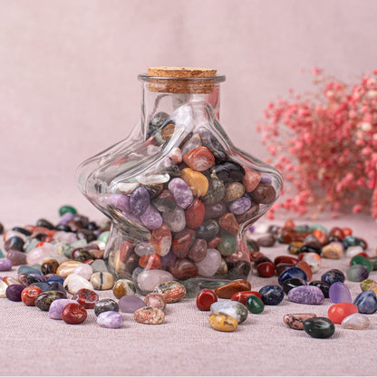 SigMntun Polierte bunte Heilsteine-Set, 72 Stück 0,5 Zoll Trommelsteine, Bulk dekorative hübsche Steine Sammlung für Meditation, Reiki, Erdung, Vasenfüller, Mancala-Steine und Basteln