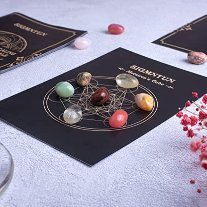 SigMntun Polierte bunte Heilsteine-Set, 72 Stück 0,5 Zoll Trommelsteine, Bulk dekorative hübsche Steine Sammlung für Meditation, Reiki, Erdung, Vasenfüller, Mancala-Steine und Basteln