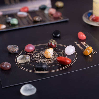 SigMntun Polierte bunte Heilsteine-Set, 72 Stück 0,5 Zoll Trommelsteine, Bulk dekorative hübsche Steine Sammlung für Meditation, Reiki, Erdung, Vasenfüller, Mancala-Steine und Basteln