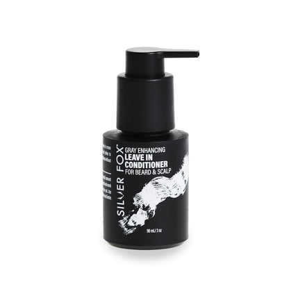 Godefroy Silver Fox Gray Enhancing Beard Brightener – Leave-In Conditioner für graue & silberne Bärte, feuchtigkeitsspendend, nicht fettend, 3 oz
