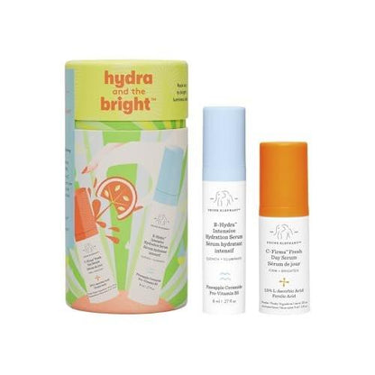 Drunk Elephant Hydra and the Bright – C-Firma (9 ml) & B-Hydra (8 ml) – Reinigende klinische Hautpflege – Tierversuchsfrei – Dermatologisch getestet – Ohne ätherische Öle, Silikone und Duftstoffe