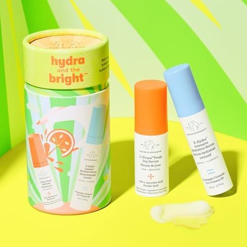 Drunk Elephant Hydra and the Bright – C-Firma (9 ml) & B-Hydra (8 ml) – Reinigende klinische Hautpflege – Tierversuchsfrei – Dermatologisch getestet – Ohne ätherische Öle, Silikone und Duftstoffe