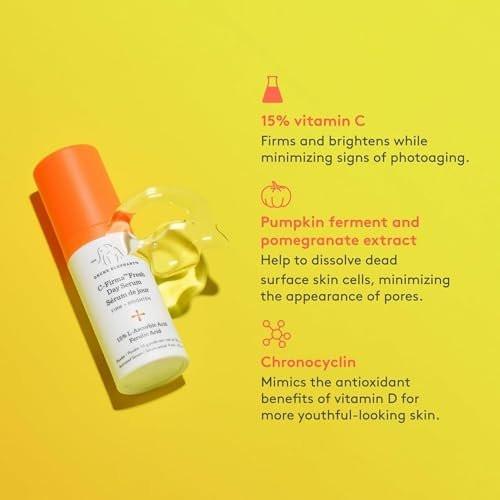 Drunk Elephant Hydra and the Bright – C-Firma (9 ml) & B-Hydra (8 ml) – Reinigende klinische Hautpflege – Tierversuchsfrei – Dermatologisch getestet – Ohne ätherische Öle, Silikone und Duftstoffe