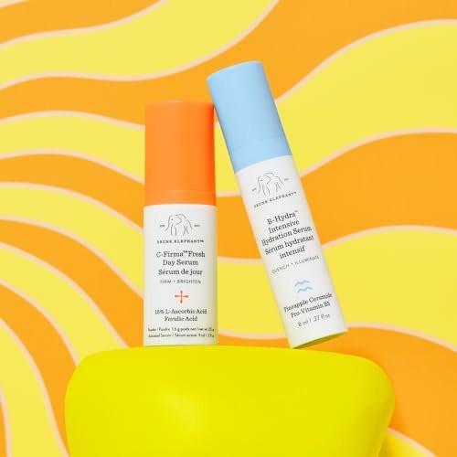 Drunk Elephant Hydra and the Bright – C-Firma (9 ml) & B-Hydra (8 ml) – Reinigende klinische Hautpflege – Tierversuchsfrei – Dermatologisch getestet – Ohne ätherische Öle, Silikone und Duftstoffe